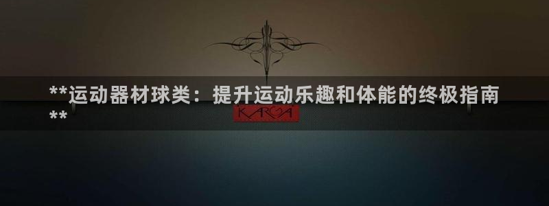 极悦平台平台注册方法与步骤:**运动器材球类:提升运动乐趣和